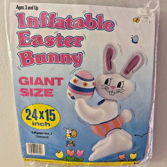Tony Other - Inflatable Easter Bunny Vintage Easter Decor